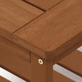 Furinno TIOMAN 2-Tier Outdoor Patio Table with Open Shelf, Natural