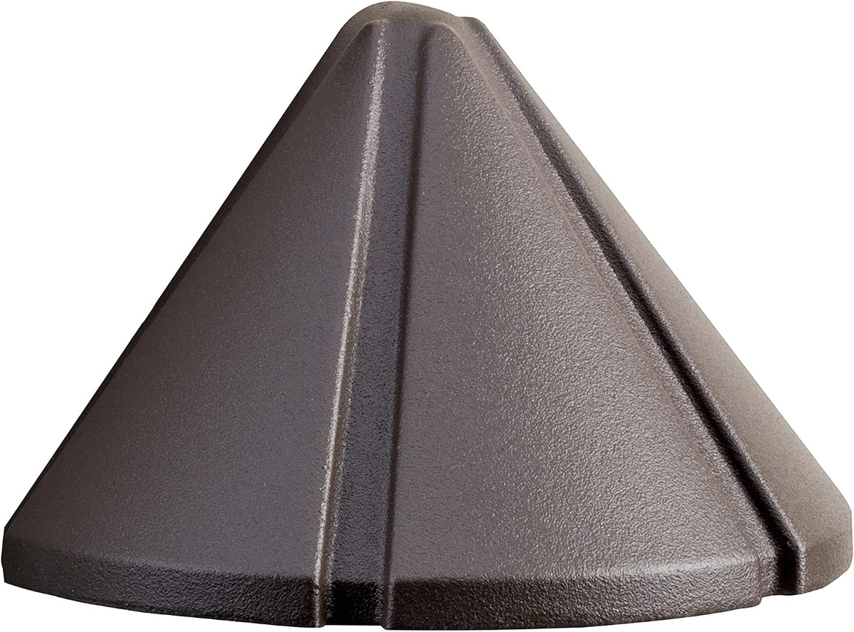 Kichler Six Groove Deck Light, Architectural Bronze