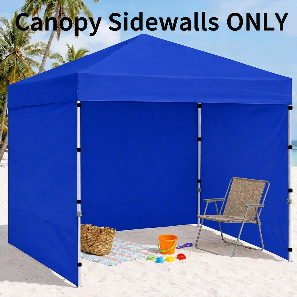 10 x 10 Canopy Sidewalls, 3 Pack Pop Up Canopy Walls, Blue