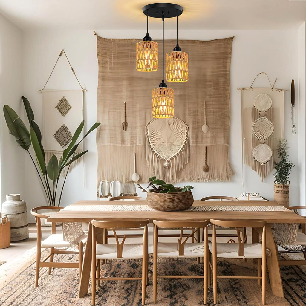 phaosio 3-light pendant lights, farmhouse hanging light fixture, package contents