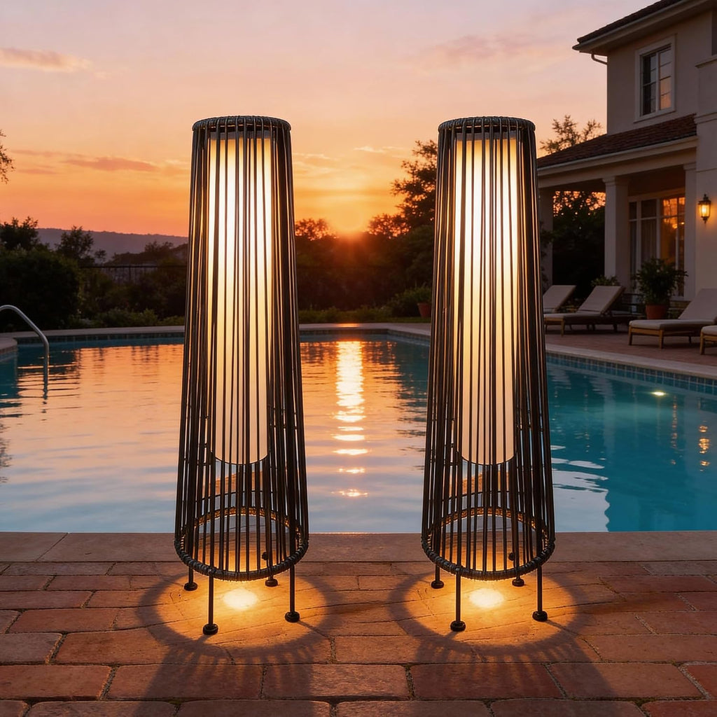 EcoGreen Solar Lights Outdoor Waterproof, Solar Floor lamp for Patio