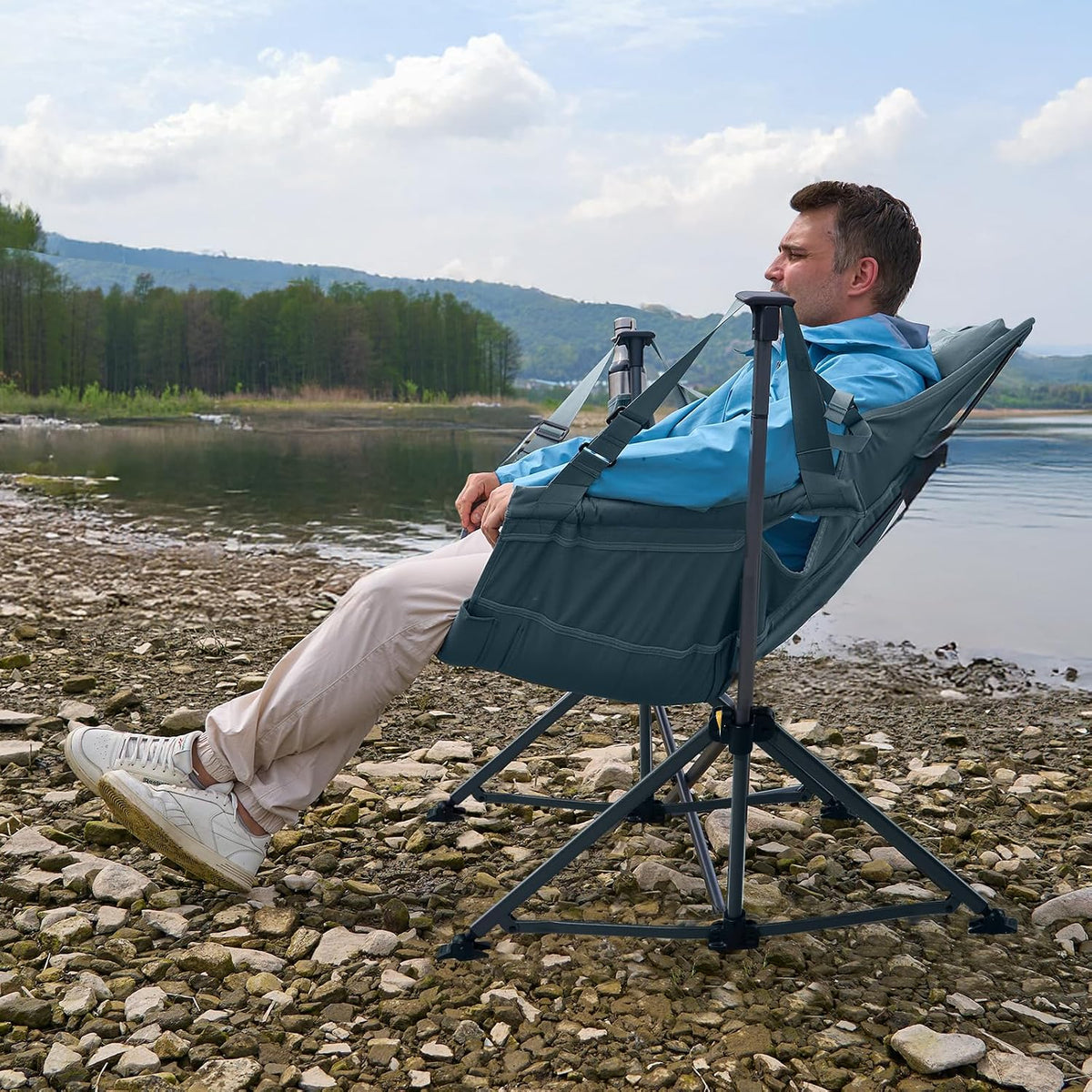 TIMBER RIDGE Hammock Camping Chair, Portable Oversized Swinging Camp Chairs