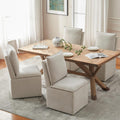 VKNOW Upholstered Dining Chairs Set of 4, Dining Room Chairs with Storage