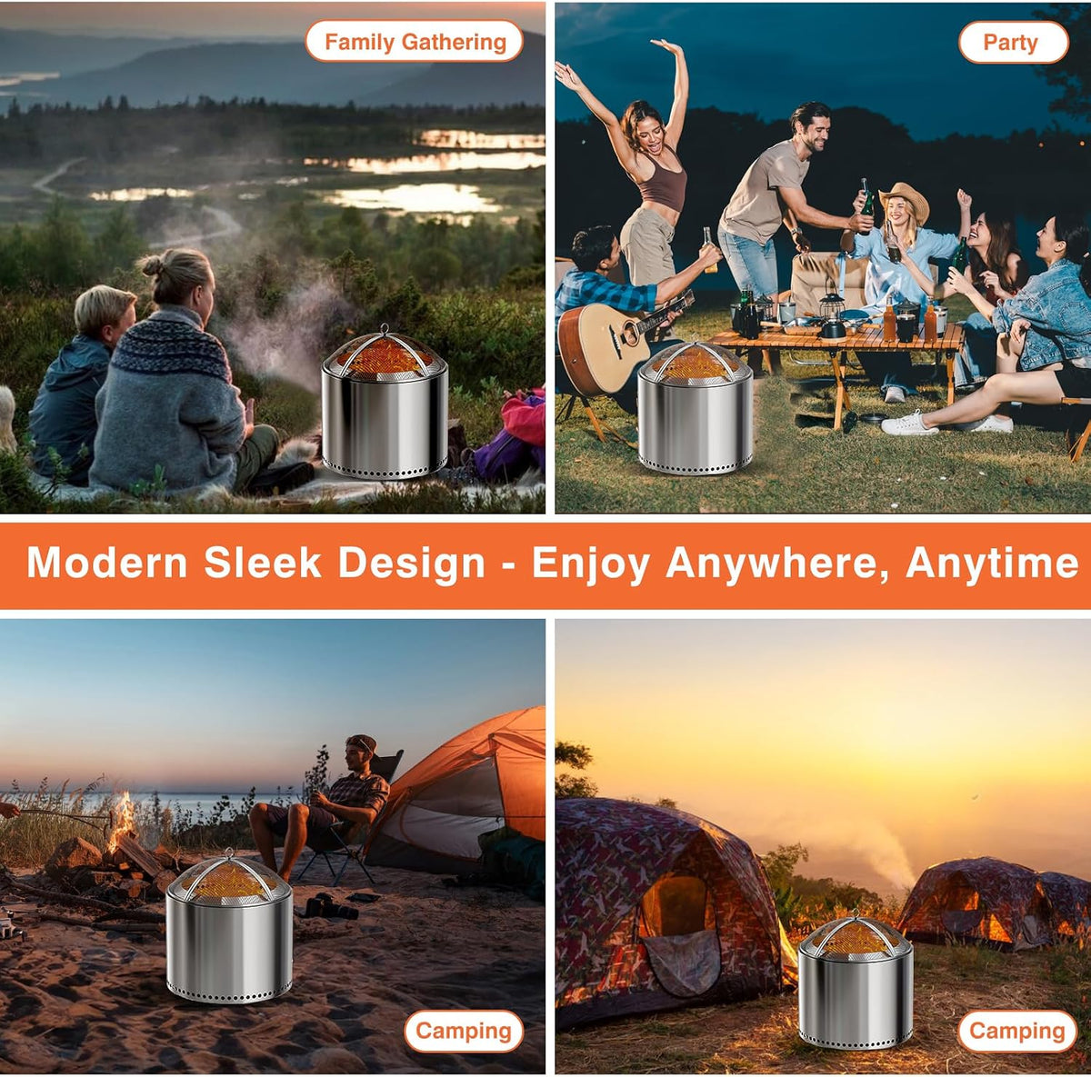 19.5 inch Steel Fire Pit Spark Screen for Solo Stove Bonfire