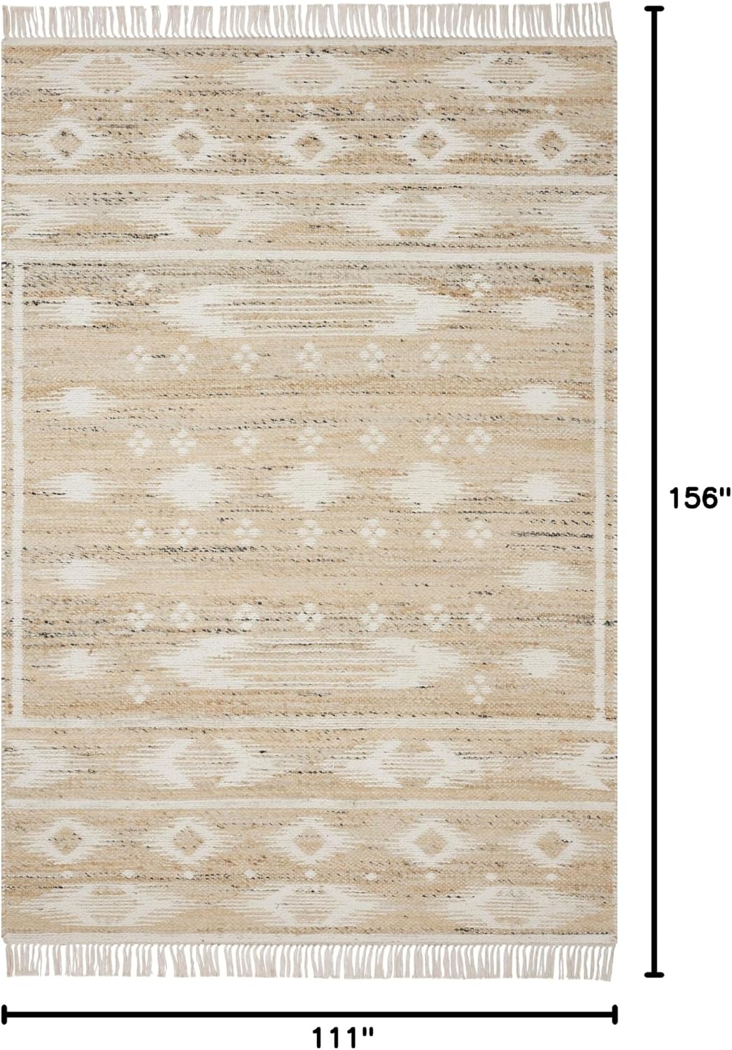 Loloi Angela Rose Rivers Natural/Ivory 9'-3" x 13' Area Rug
