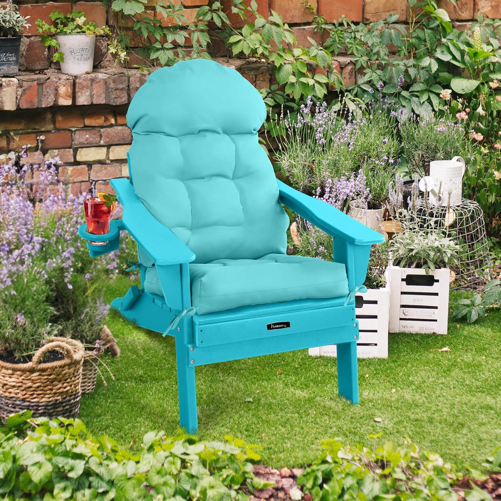 FUNBERRY Adirondack Chair Cushion, Cushions for Rocker with Ties