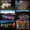 Recessed LED Deck Lights Kit, 6 Pack Φ1.77 WiFi Pixel RGBW+IC Multicolor