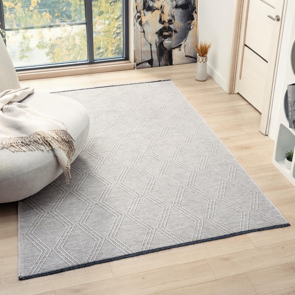 LUXE WEAVERS Modern Farmhouse Washable Area Rug Beige 9x12