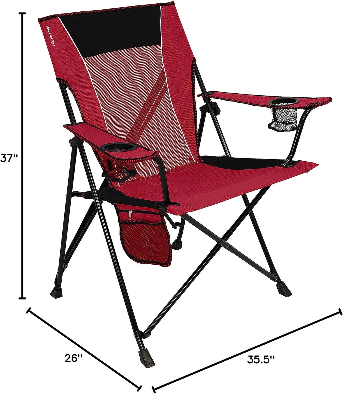 Kijaro Dual Lock Portable Camping Chairs - Versatile Folding Chair, Sports Chair, Outdoor Chair & Lawn Chair - Dual Lock Feature Red Rock Canyon