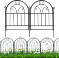 Decorative Garden Fence 17in(H) x 10ft(L), Rustproof Metal Animal Barrier