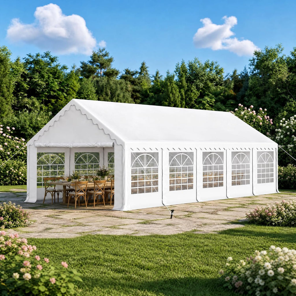 PHI VILLA Party Tent 16x32ft, Heavy Duty Wedding Events Tents for Parties