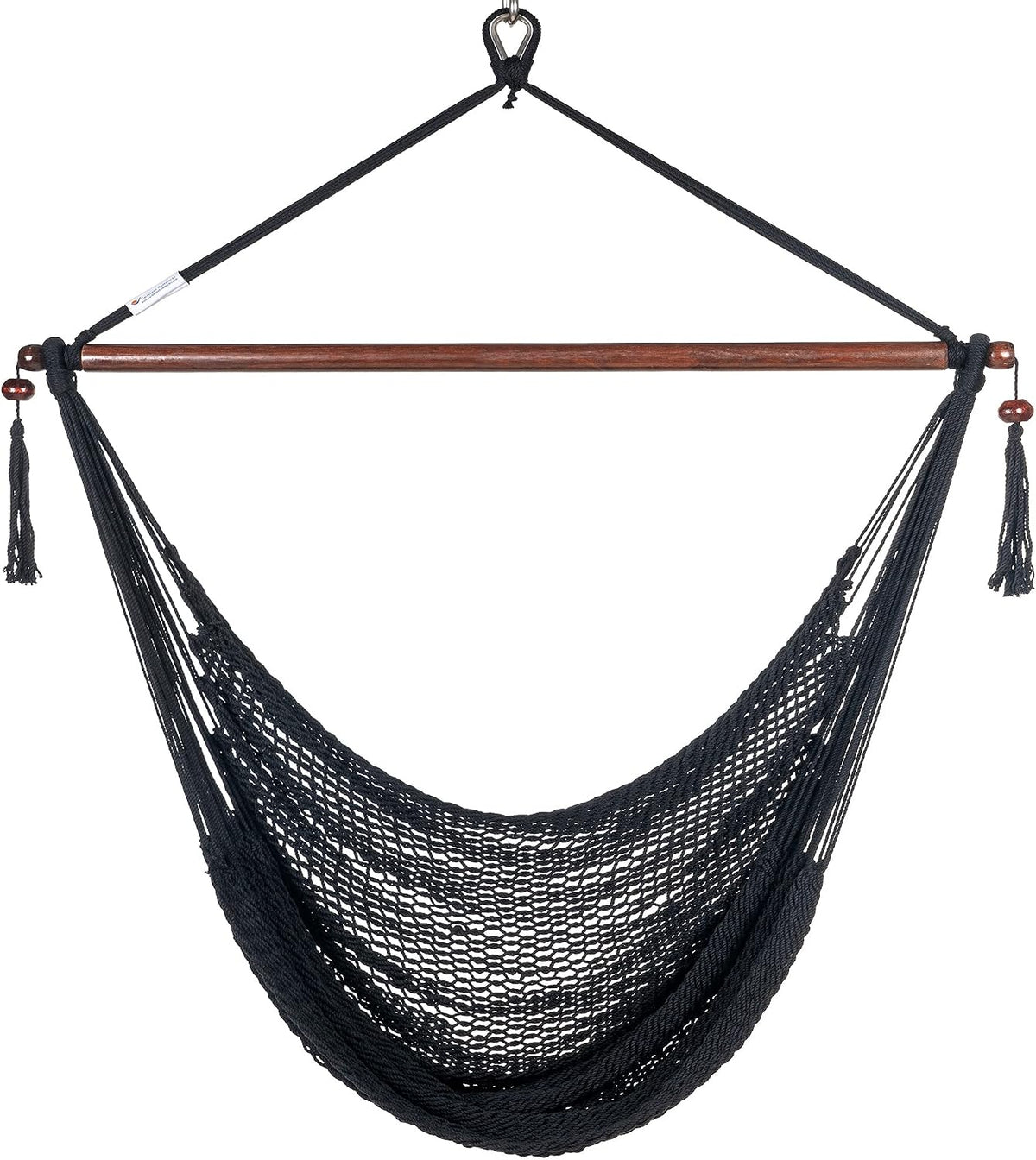 caribbean hammock chair with footrest - 40 inch shown in use