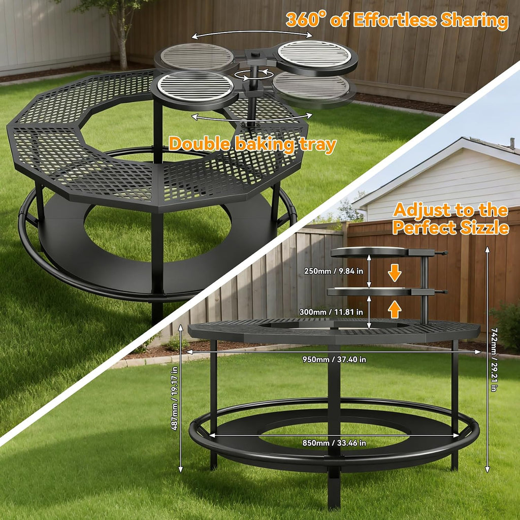 Fire Pit Surround Table for Solo Stove Bonfire & Ranger
