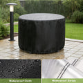 Round Patio Bar Height Table and Chair Cover for 90 Inch Patio Table