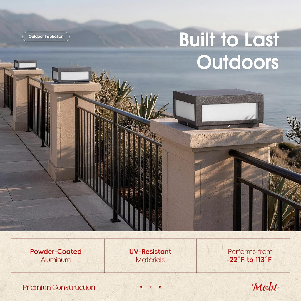 MVBT Outdoor Post Lights Hard Wired, Column Lights, 12 x 12 Pillar Light