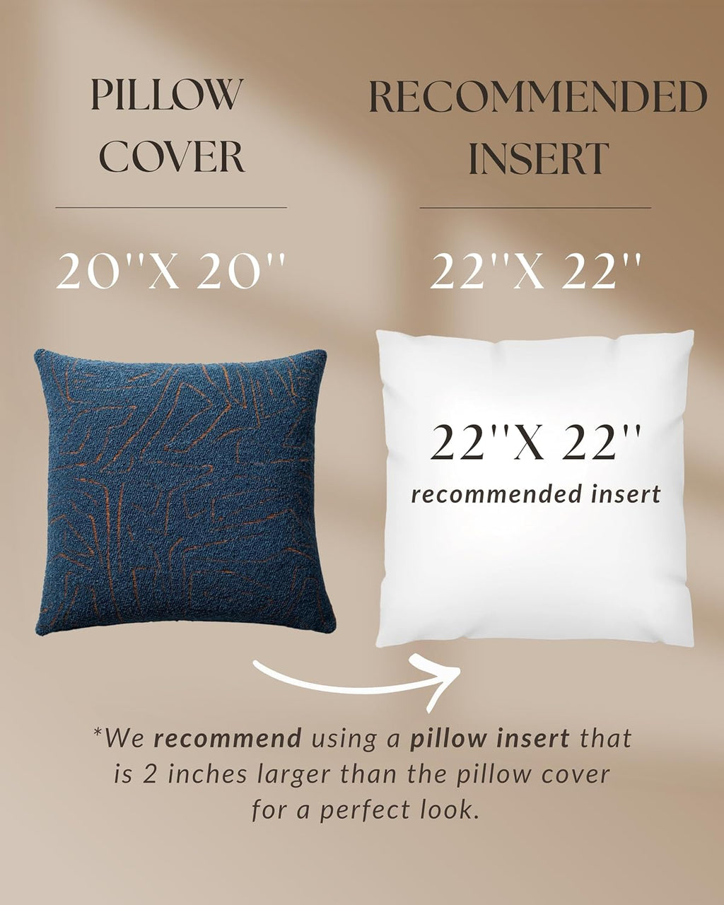 Throw Pillow Covers, Pack of 1 Woven Jacquard Cushion Covers for Sofas, Couches, Bed, Boho Home Decor, Cozy Soft and Comfortable Pillow Cases, Amorf, Blue 20x20 Inch