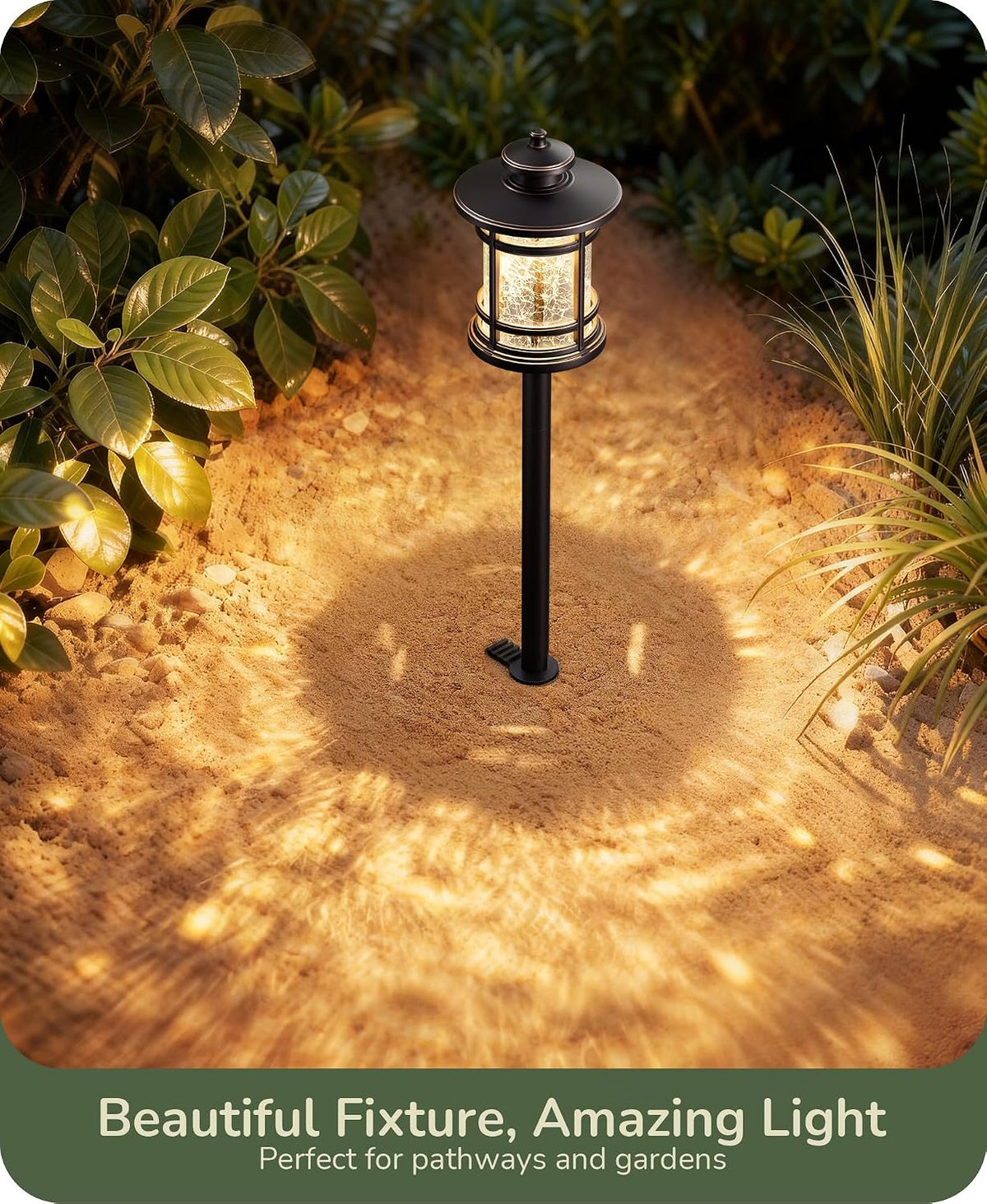 EDISHINE Low Voltage Pathway Lights Waterproof Landscape Path Lights 4 Pack