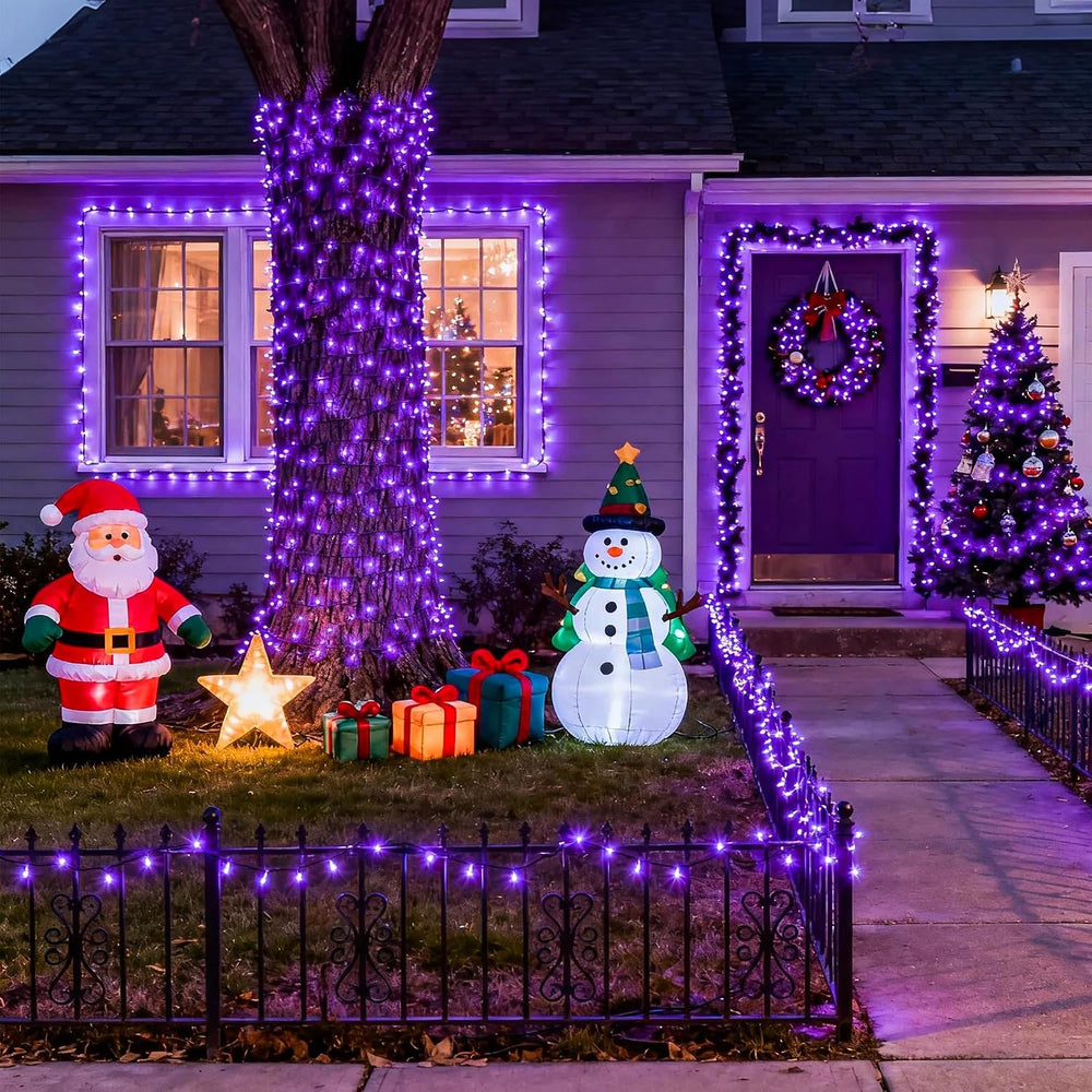 JMEXSUSS 500 LED Purple Halloween Lights, 173ft String Lights Plug in