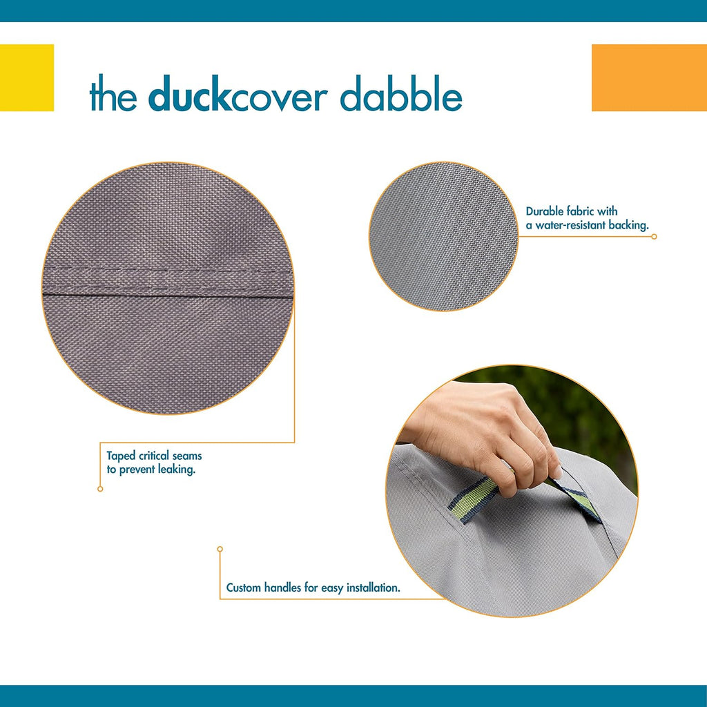 DUCKCOVERS Soteria Waterproof 36 Inch Round Fire Pit Cover, Outdoor Firepit Cover