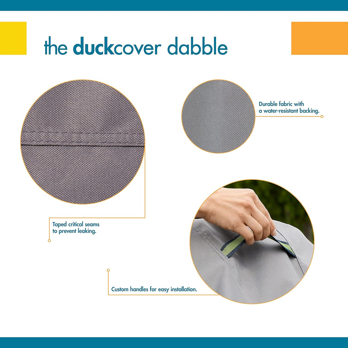 DUCKCOVERS Soteria Waterproof 36 Inch Round Fire Pit Cover, Outdoor Firepit Cover