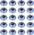 VOLISUN Solar Driveway Marker Lights Dock Marine Led Deck Outdoor 20 Pack