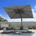 10 X 13 FT Cantilever Patio Umbrella Rectangle Outdoor Umbrellas