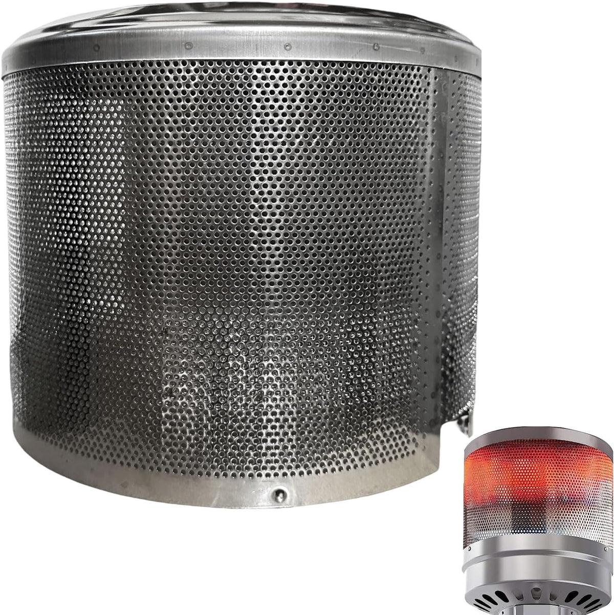 Patio Heater Main Burner Net Emitter Screen Outdoor Heater Replacement Parts 10 3/4"Diameter Stainless Steel Safety Heating Net Fittings Applied to Most Gas Patio Heater