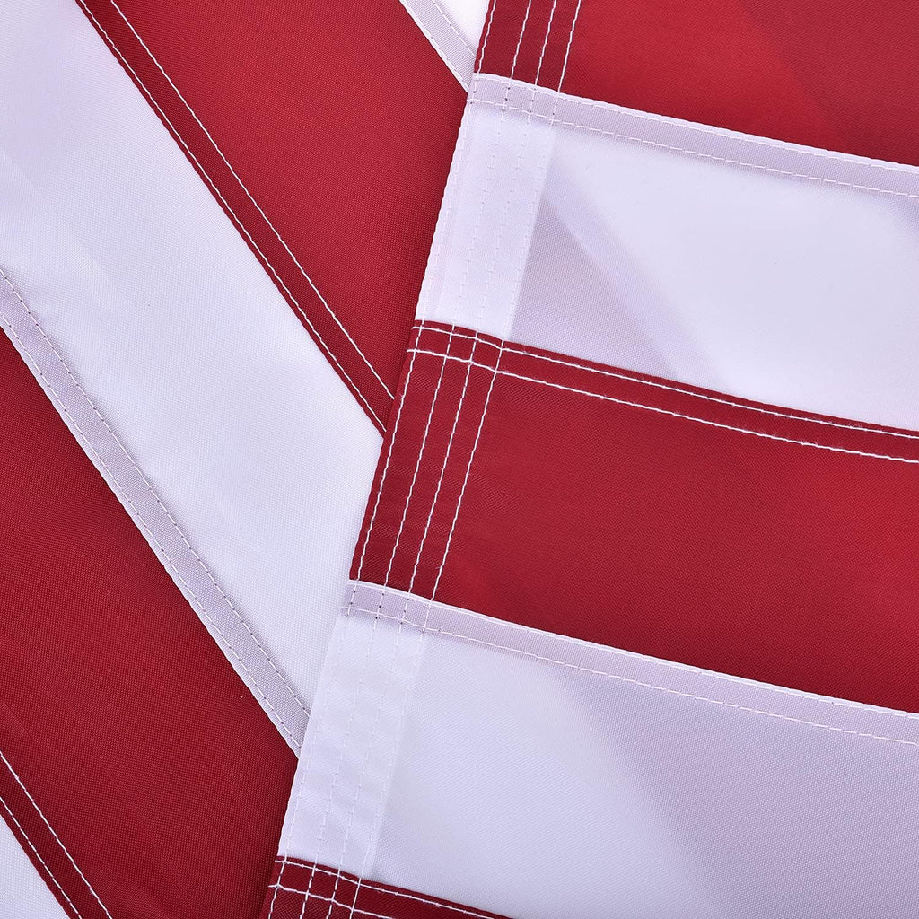 American Flag 5x8 FT, US Flag USA High Wind with Embroidered Stars, Sewn Stripes, Brass Grommets, Durable USA Flag Outdoor Outside