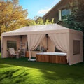 Quictent 10x20FT Pop Up Canopy Tent with Sidewalls