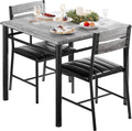 IRONCK Dining Table Set for 2, Gray