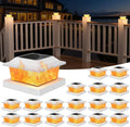 Solar Post Cap Lights, White, 4x4/5x5, 18-Pack