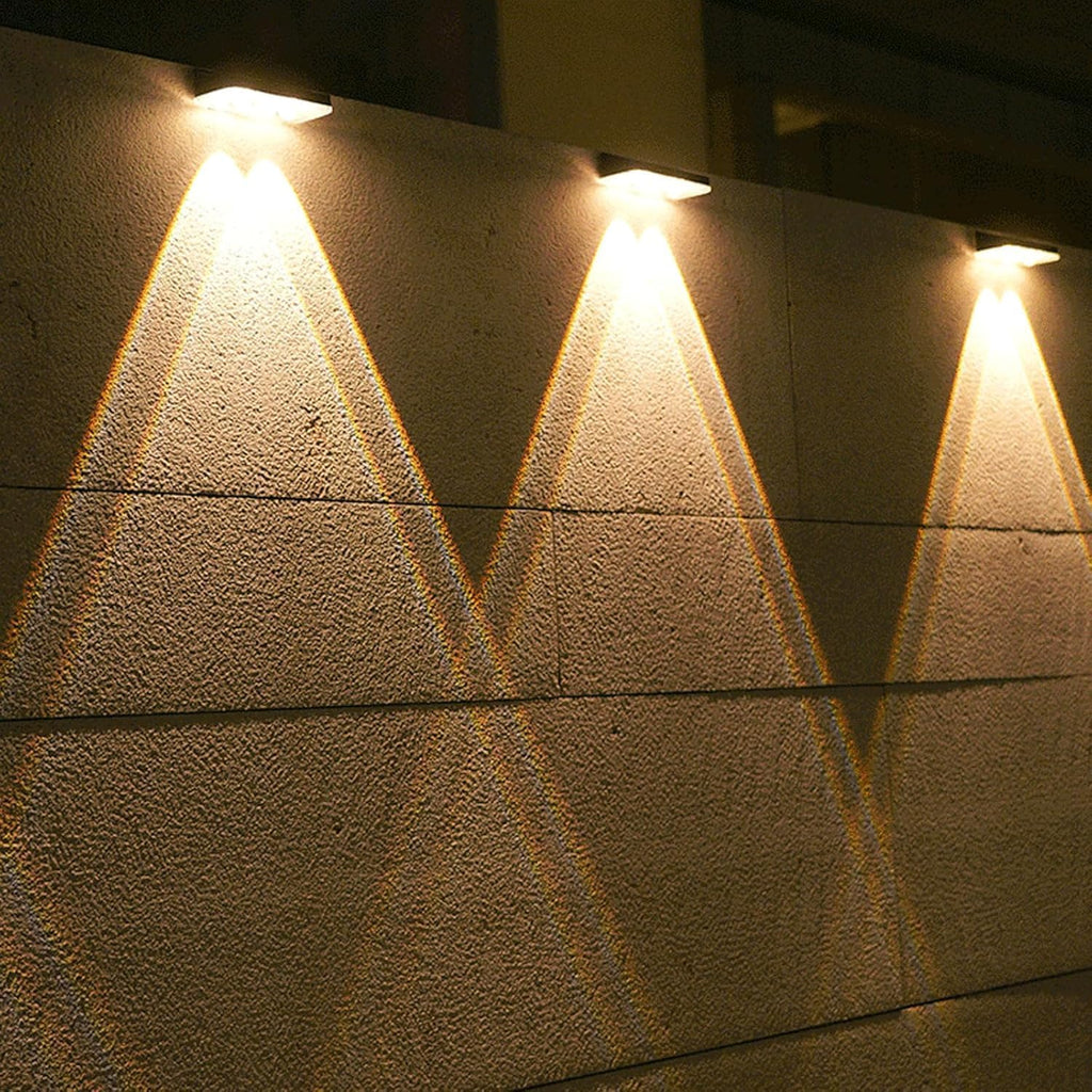 Solar Lights Outdoor for Fence, Wall, Step, Deck, Railing, Porch, Address