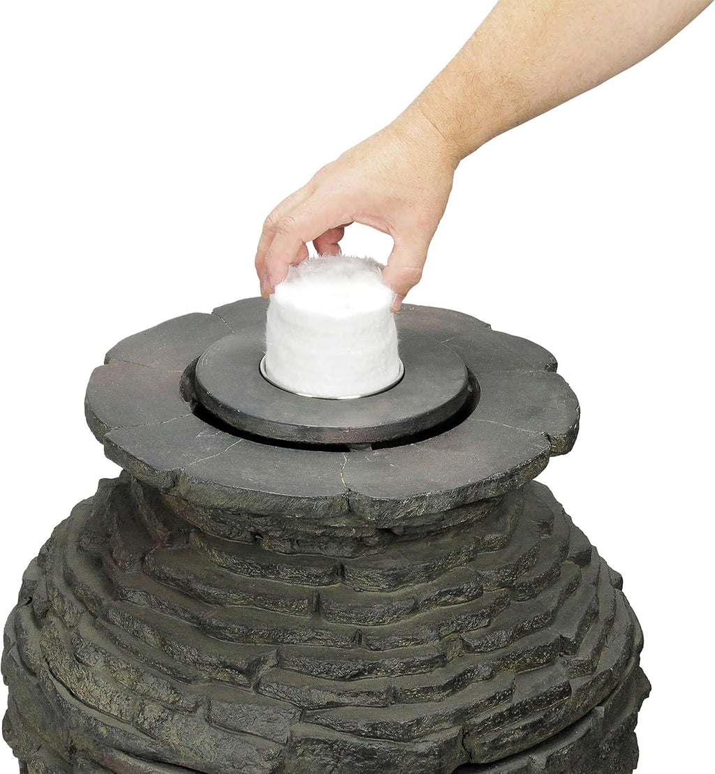 Aquascape 78221 Fire Fountain Stacked Slate Urn Add-On Kit