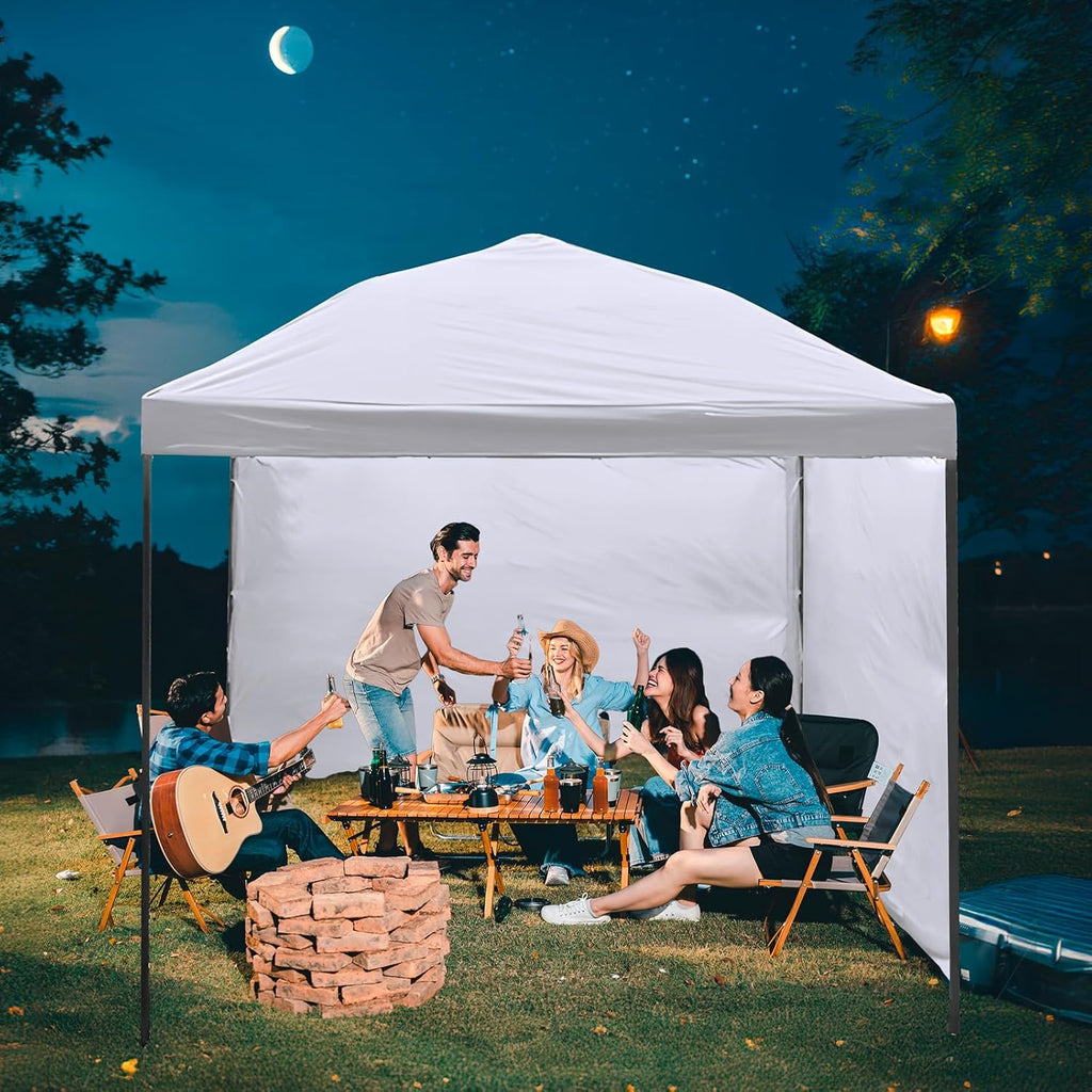 10x10 Canopy Replacement Top,300D Waterproof Pop Up Canopy Tent Cover for Straight Leg Frame,Silver Coated UV Protection,Hook & Loop Easy Setup,Top Cover Only,Frame Not Included,White