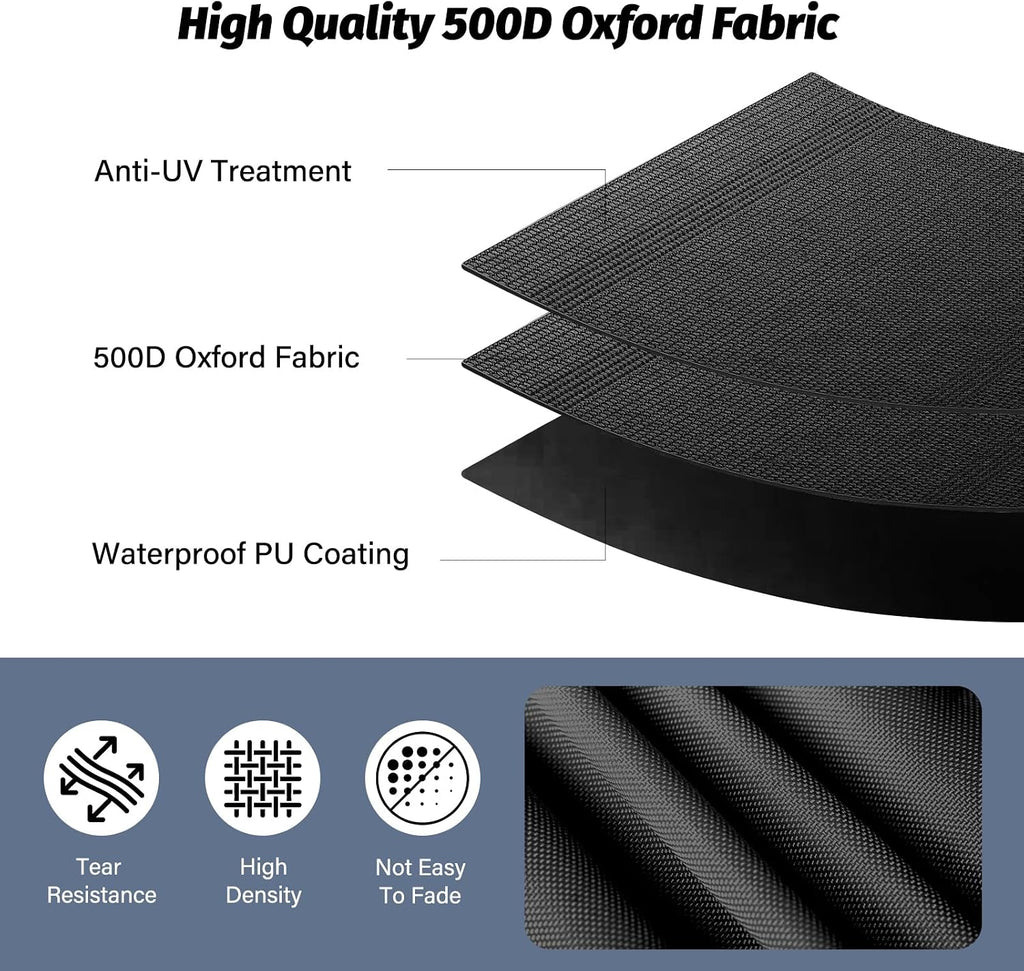 10x10 canopy replacement top, heavy duty pop up showing dimensions