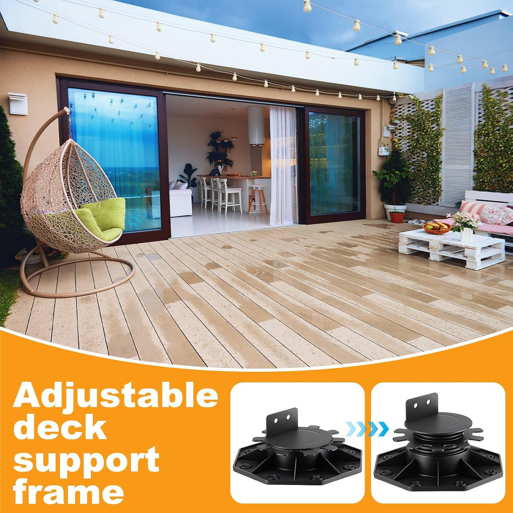 timtin 30 pack adjustable deck support pedestals, 1-3/16, package contents