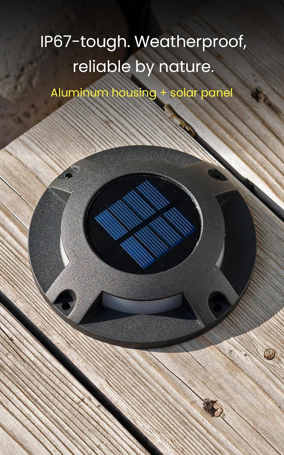 home zone living 12pk solar deck lights, outdoor, package contents