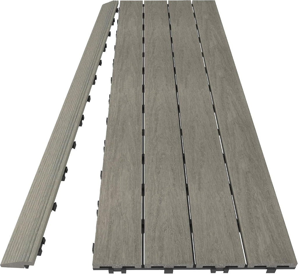 newtechwood 1/6 ft. x 3 ft. quick deck, close-up detail