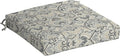 Arden Outdoor Seat Pad Chair Cushion, 21x21, Neutral Damask