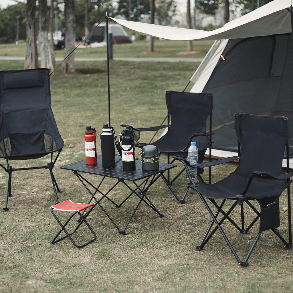damei century folding camping chairs, for beach, lawn showing dimensions