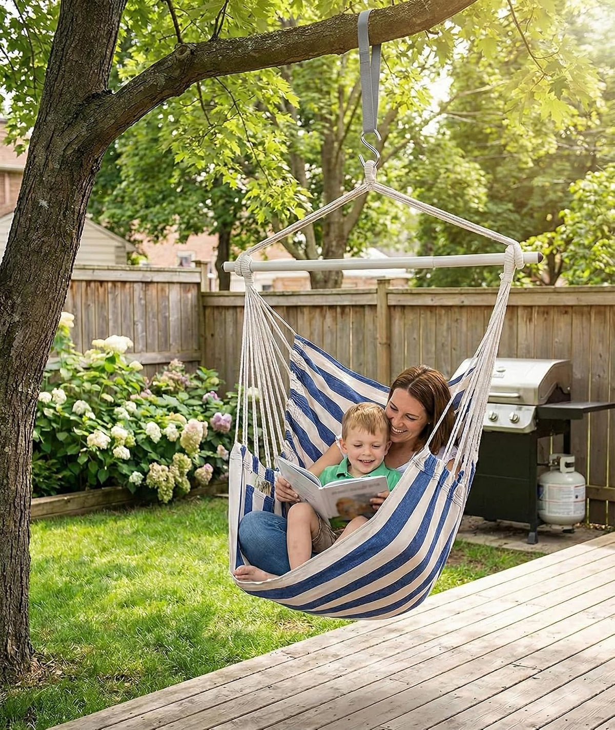 ADVOKAIR Hammock Chair Swing 500lbs Steel Bar Multi-Size Bedroom&Porch