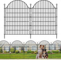 10 Panels No Dig Decorative Outdoor Garden Fence, 40in (H) x23.6ft (L)