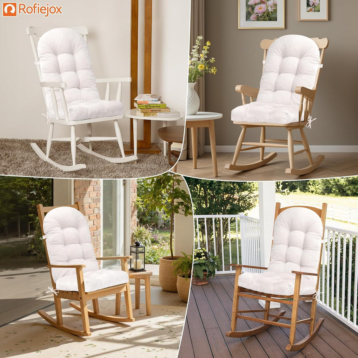 rocking chair cushion, high back, 44 x 19 on a desk or shelf