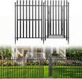 No Dig Decorative Garden Fence, 48in(H)×17.6ft(L), 8 Panels with Gate
