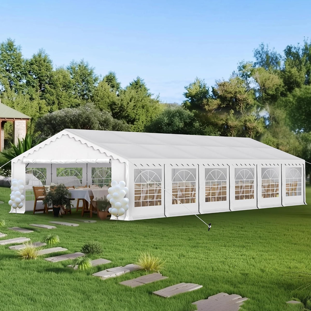 PHI VILLA Tent for Party 20x40ft, Wedding Event Heavy Duty Parties Tents