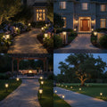XMCOSY+ Solar Pathway Lights Outdoor, 6 Pack 2-Mode Solar Garden Lights