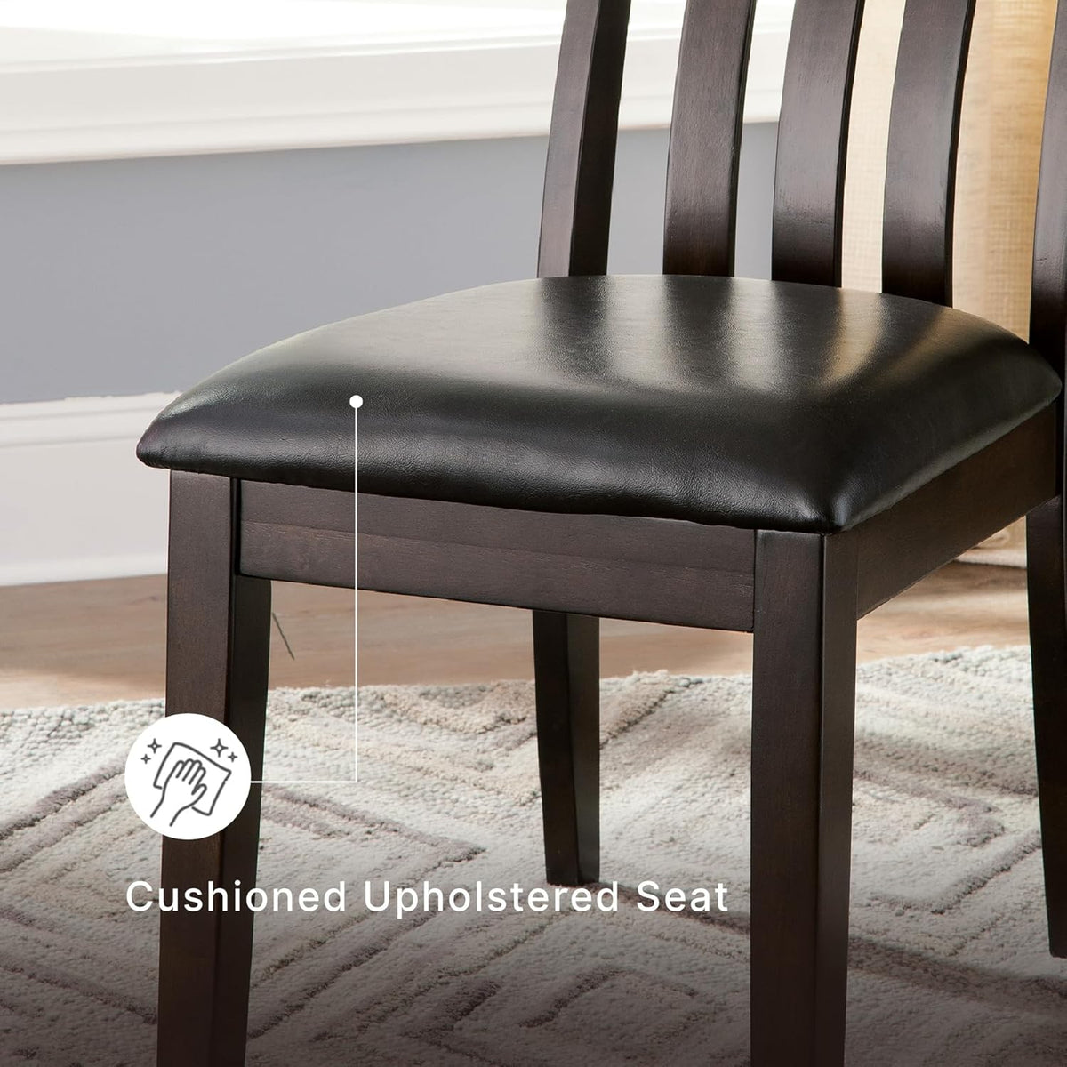 Signature Design by Ashley Haddigan Dining Chair, Set of 2, Dark Brown