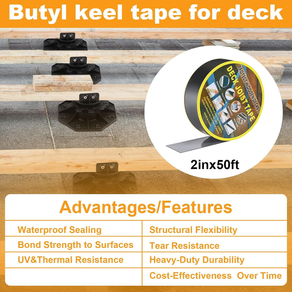 Timtin 24 Pack Adjustable Deck Support Pedestals, 1-3/16 to 2-3/8 in