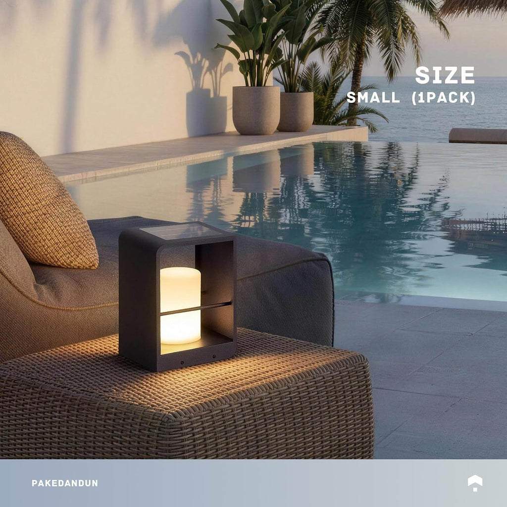 Solar Outdoor Table Lamp LED, IP65 Waterproof Tabletop Lamps