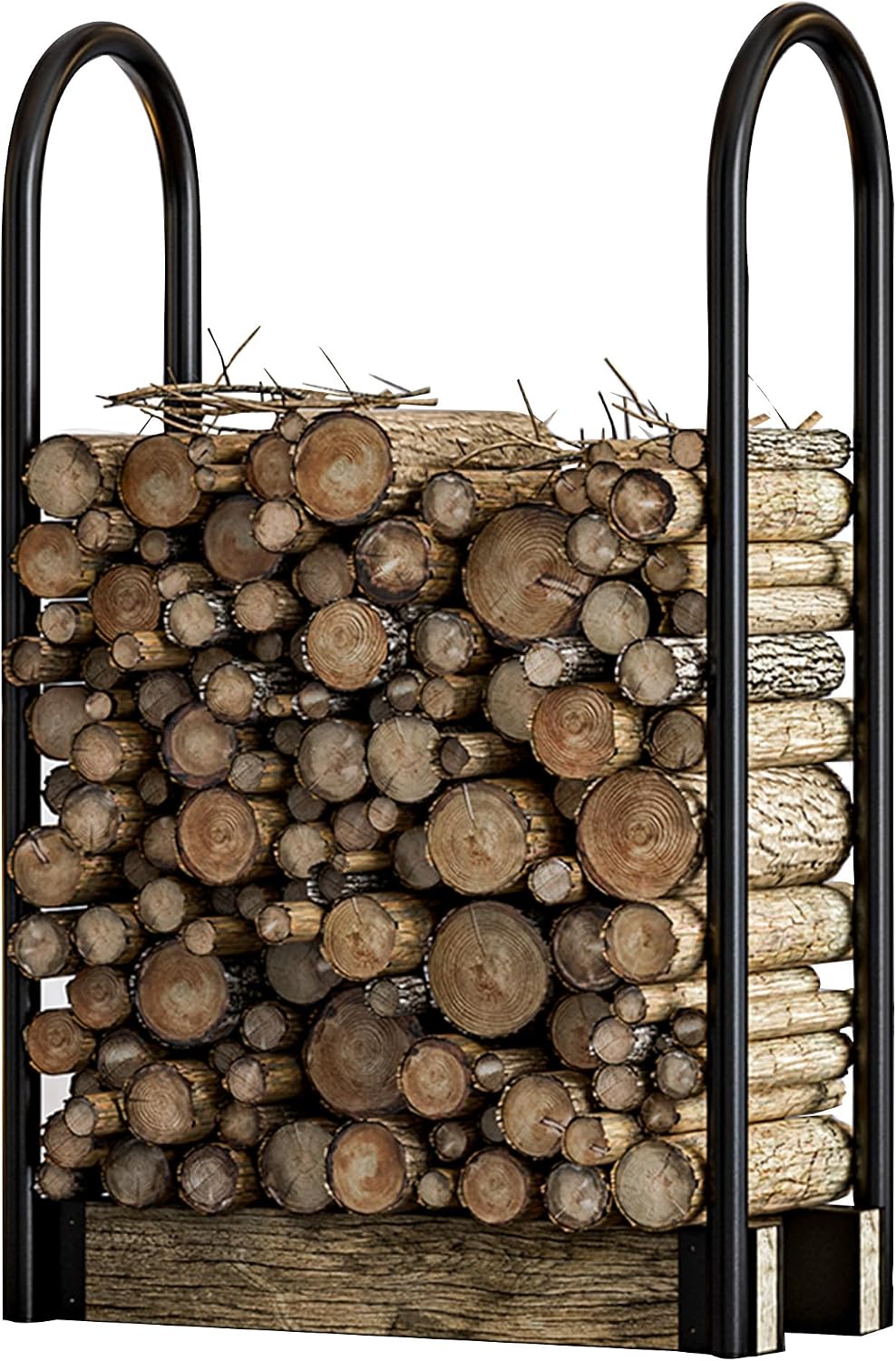 Fire Beauty Adjustable Firewood Rack, Indoor Outdoor Log Holder(Adjustable)